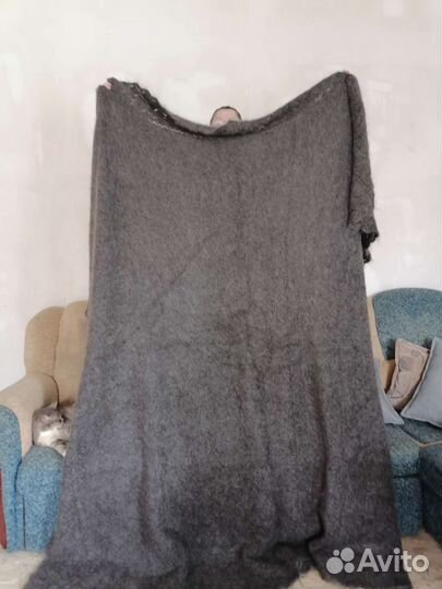 Пуховый плед ручной работы