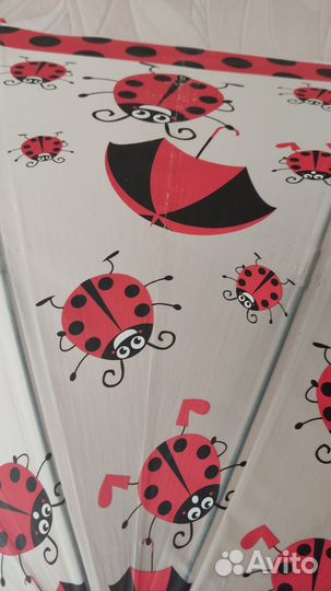 Зонт детский, божьи коровки, 65 см высота