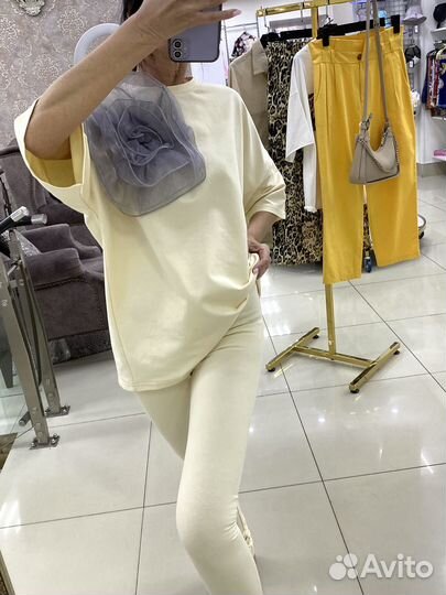 Костюм лосины и футболка