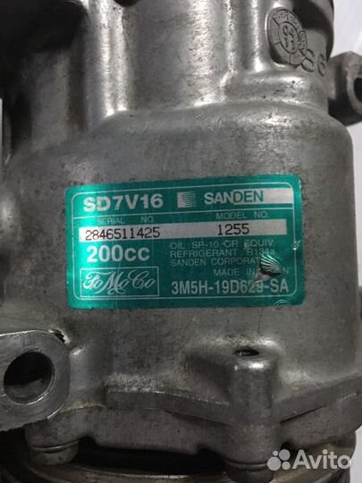 Компрессор кондиционера 1.6d Ford, Mazda, Peugeot