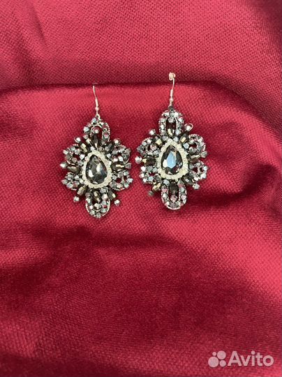 Диадема, гребень,сережки ручной работы