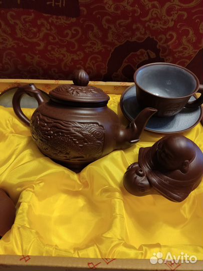 Сервиз чайный из глины