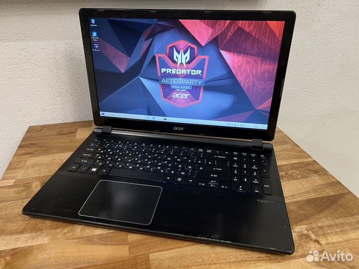 Металлический ультрабук Acer A8 4 ядра 8Gb SSD 256