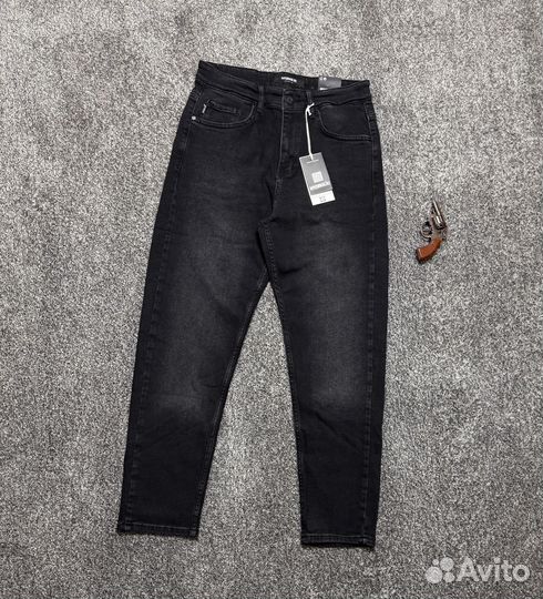 Джинсы бананы мужские