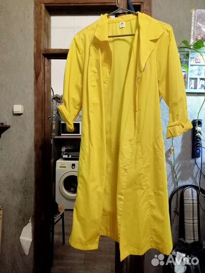 Халат женский жёлтый