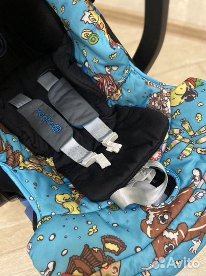 Автолюлька cybex aton 0-13 кг + база isofix