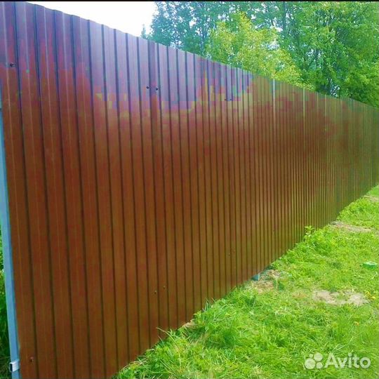 Заборы из профнастила, евроштакетника, 3D