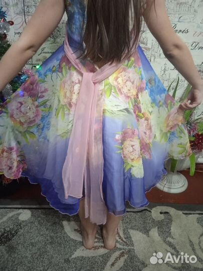 Детское нарядное платье 115-130см