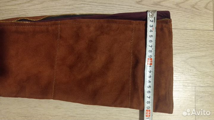 Сапоги осенние замшевые