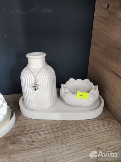 Гипсовые шкатулки свечи