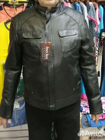 Кожаная куртка мужская