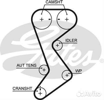 Зубчатый ремень привода грм powergrip T265