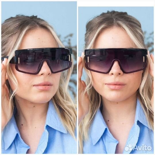 Очки от солнца широкие