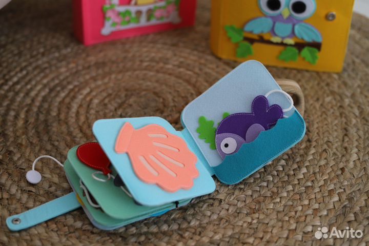 Развивающая книга из фетра, развивающие игрушки