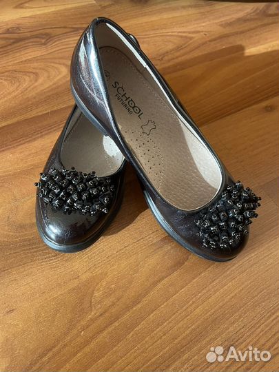 Балетки натуральная кожа