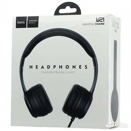 Наушники Hoco W21, black