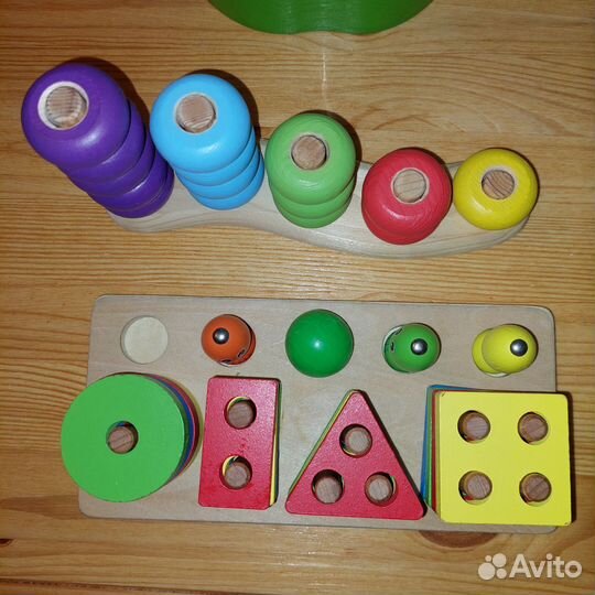 Развивающие игрушки деревянные