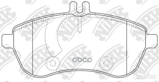 Колодки пер. mercedes W204 200 Kompressor, 220C