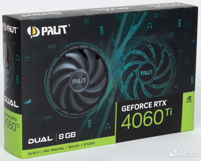 Видеокарта Palit Dual GeForce RTX 4060Ti 8Gb