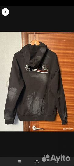 Balenciaga gaffer mud zip hoodie