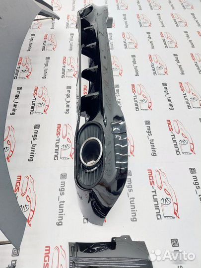 Передний бампер 45 AMG+диффузор 35 AMG CLA 118