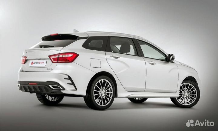 Бампер задний Юрол quasar на Лада Веста