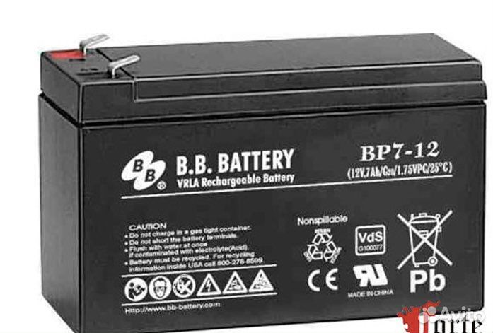 Аккумулятор BB Battery BP7-12