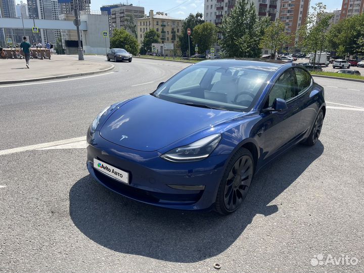 Tesla Model 3 498 л.с. AT, 2021, 30 000 км