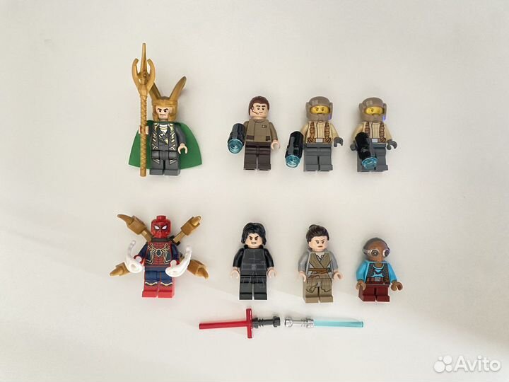Lego минифигурки marvel star wars