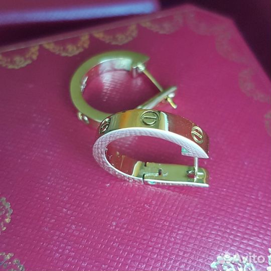 Серьги в стиле Cartier Love