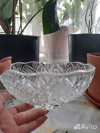 Салатник хрусталь СССР