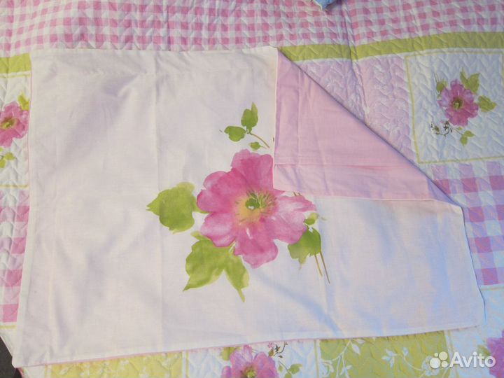 Комплект с рюшей и стёганным пододеяльником