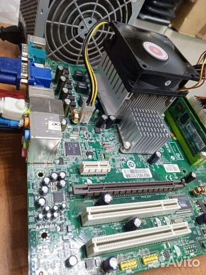 Материнская плата 775 +проц + память