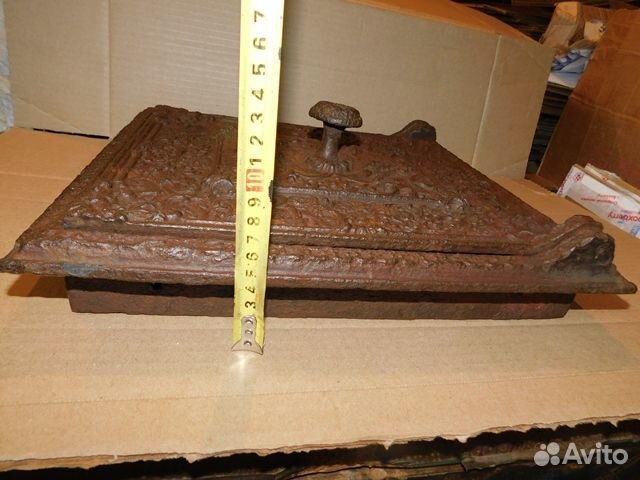 Антикварная, печная дверца из барской усадьбы ри