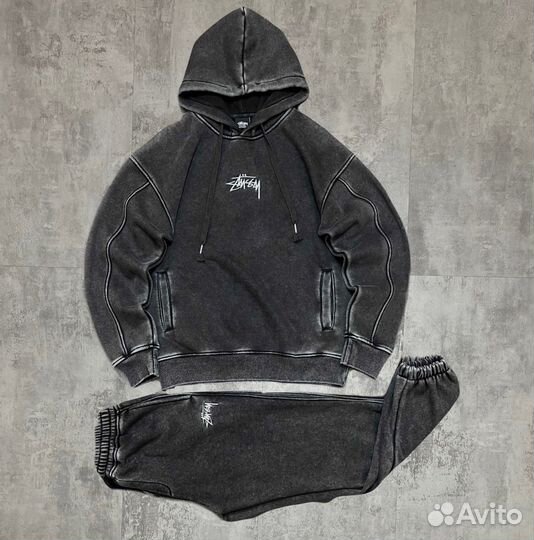 Спортивный мужской костюм Stüssy на флисе