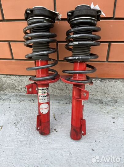 Стойки передние Koni + H&R на VAG