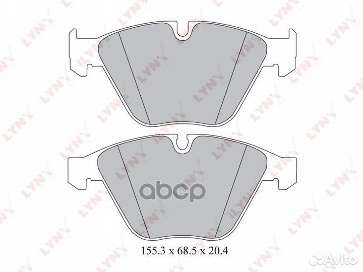 Колодки тормозные дисковые перед BMW 5 (E60