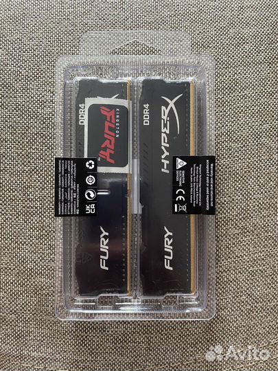 Оперативная память ddr4 hyperx fury 8gb