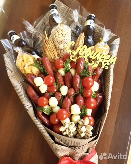 Мужские съедобные букеты