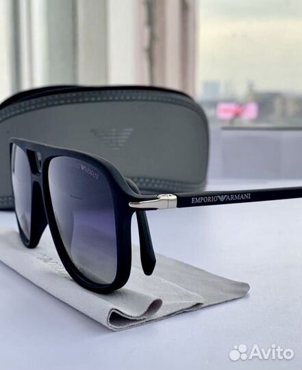 Очки Emporio armani aviator черные