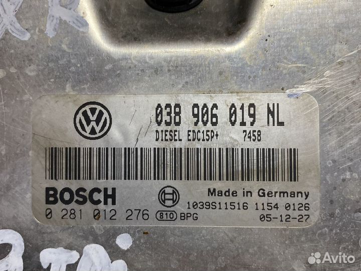 Эбу 038906019NL Skoda Fabia 1.9tdi AXR