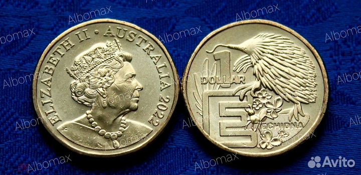 Австралия монеты 1 и 2 доллара 2015 - 2023г