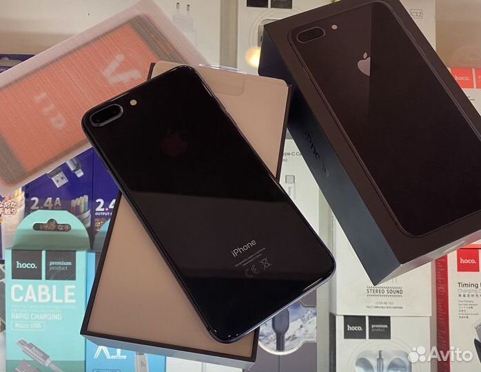 iPhone 8 Plus 64gb Отличный Чёрный Рст