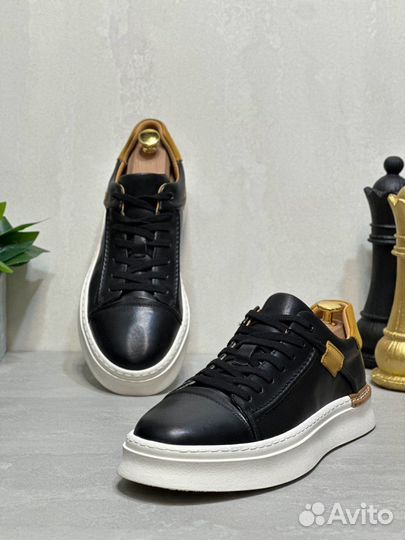 Кеды мужские кожаные