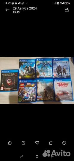 Диски игры для ps4