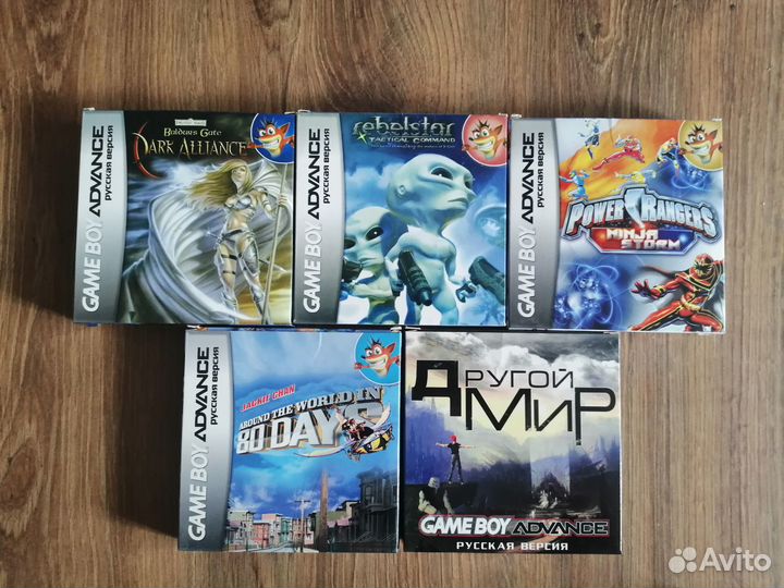 Картриджи GameBoy Advance (5 штук)