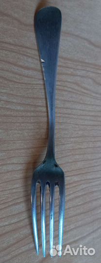 Вилка Германия штихель серебрение клеймо мидведь