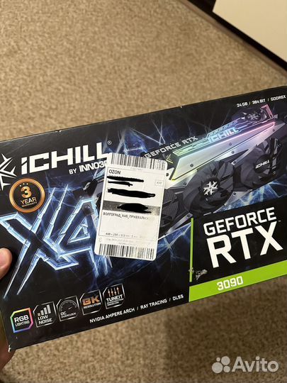 Видеокарта Inno3D GeForce RTX 3090 24 гб