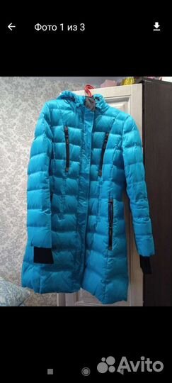 Пуховик под спорт, почти новый