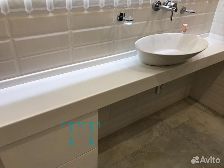 Столешница с раковиной для ванной